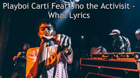 carti uno what lyrics.